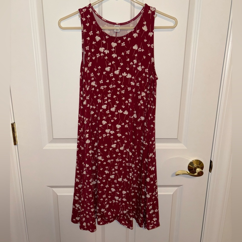 Old Navy Printed Jersey Sleeveless Swing Dress